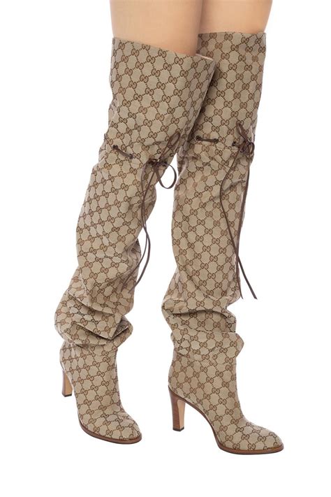 gucci boots mens brown|thigh high Gucci boots.